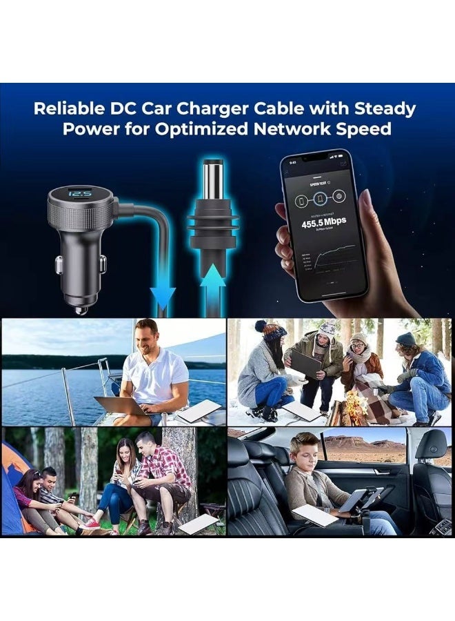 Star Link Portable Satellite Device Power Cable – 12V–48V Car Charger with USB-C Ports, Waterproof Heavy-Duty Cord for Truck, RV, and Car, 10ft / 3m - Image 3